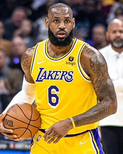 Portrait of LeBron James
