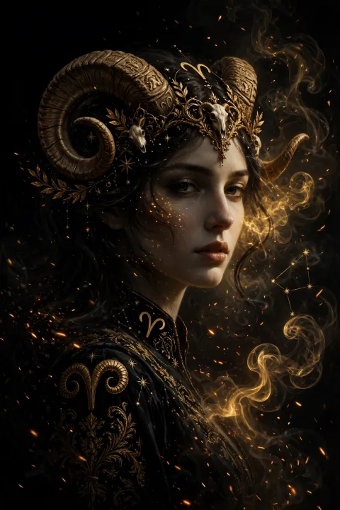 Cinematic artwork of the spring equinox opening the zodiac