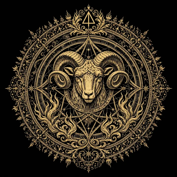 Aries work engraving