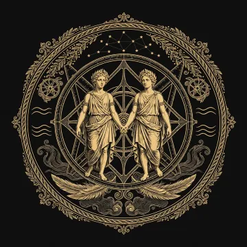 Engraved emblem of Mercury the messenger